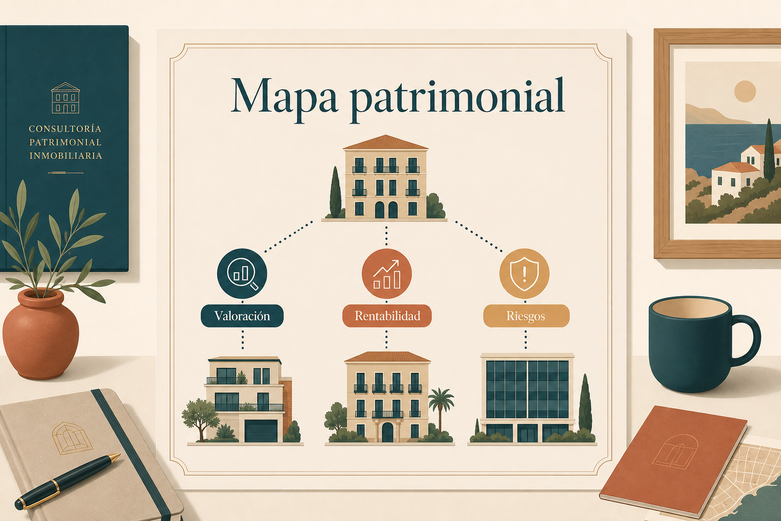 Mapa patrimonial con rentabilidad y fiscalidad